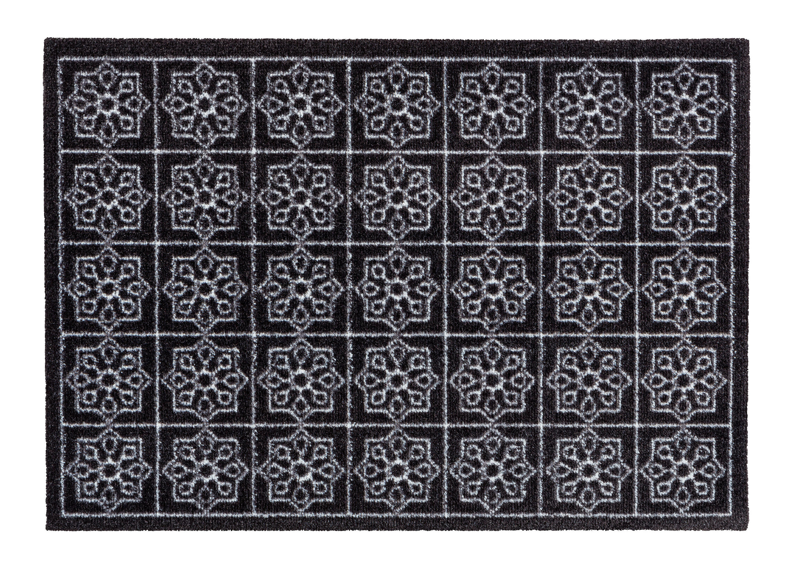 FUßMATTE  50/70 cm  Schwarz, Weiß  - Schwarz/Weiß, Design, Textil (50/70cm) - Esposa