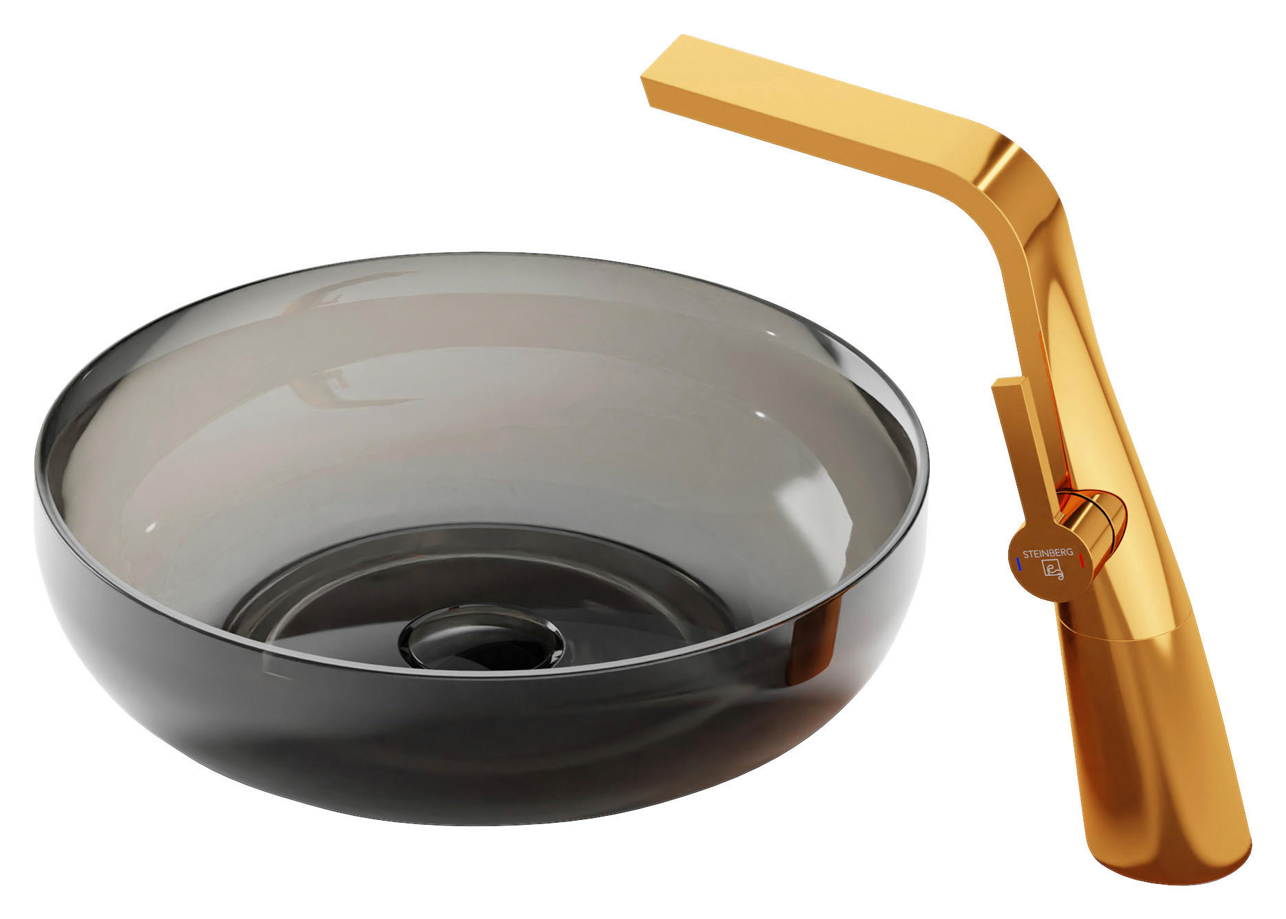 WASCHBECKEN 40/12/40 cm  - Graphitfarben, MODERN, Kunststoff (40/12/40cm)