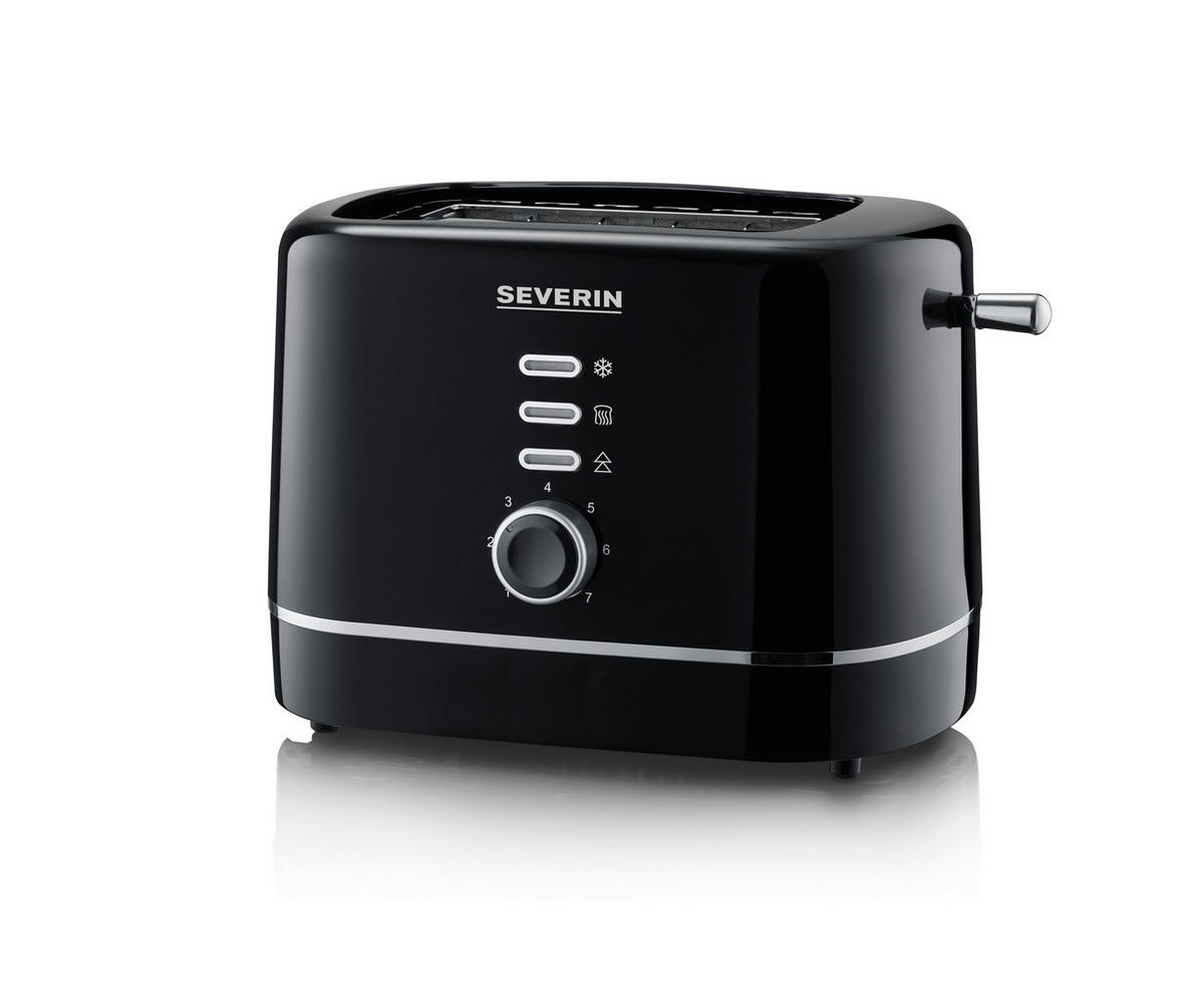 TOASTER  - Schwarz, Basics, Kunststoff (18,2/18,8/28cm) - Severin