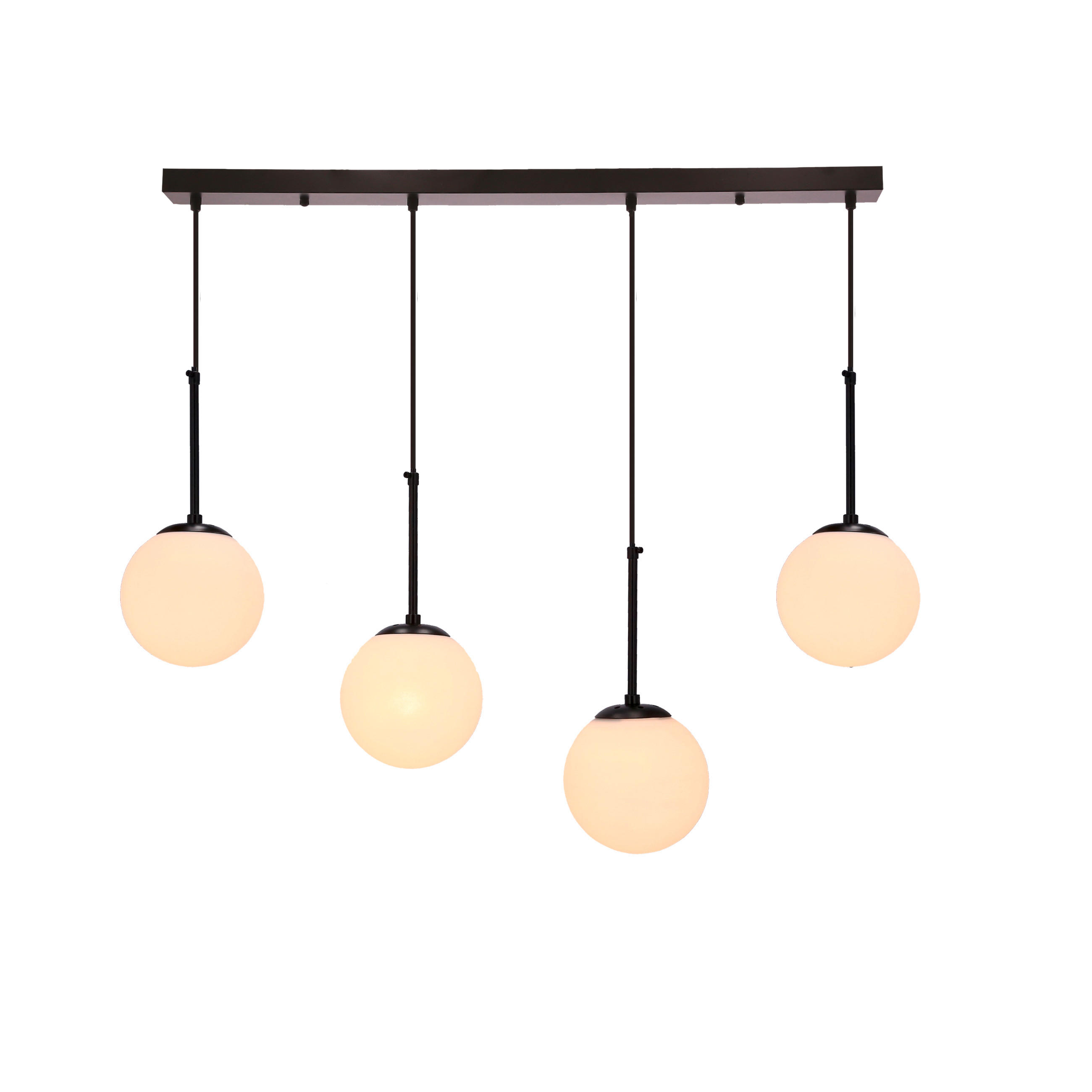 HÄNGELEUCHTE 84/15/135 cm  - Schwarz/Weiß, Basics, Metall (84/15/135cm)