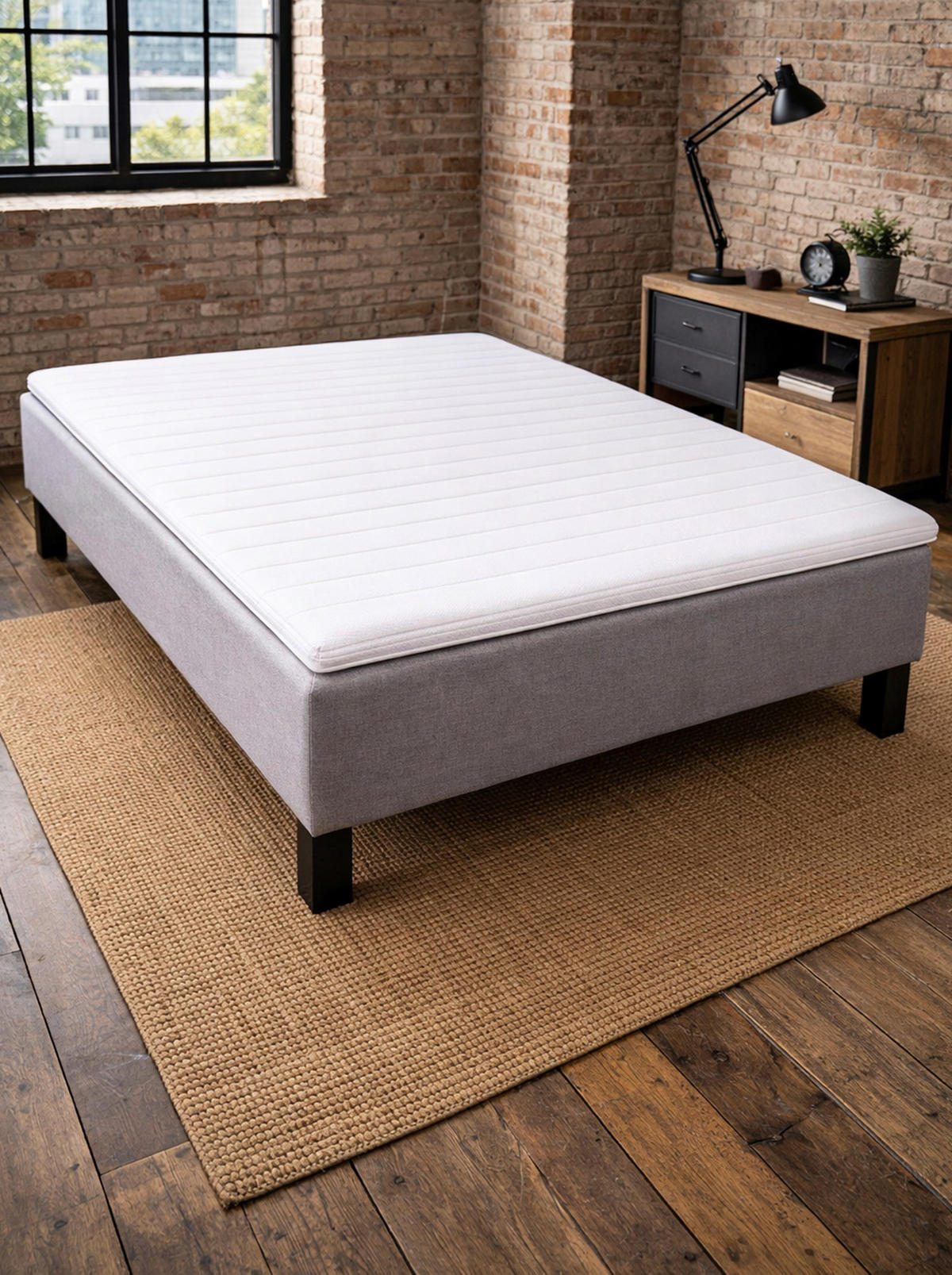 POSTELJNI NADVLOŽEK - bela, Moderno, tekstil (140/200cm) - Livetastic