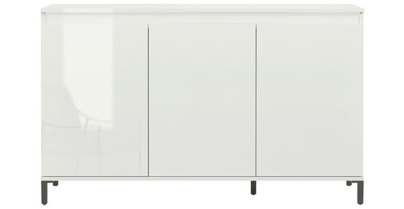 SIDEBOARD 138/94/40 cm  - Weiß Hochglanz/Anthrazit, Design, Holzwerkstoff/Kunststoff (138/94/40cm) - Xora