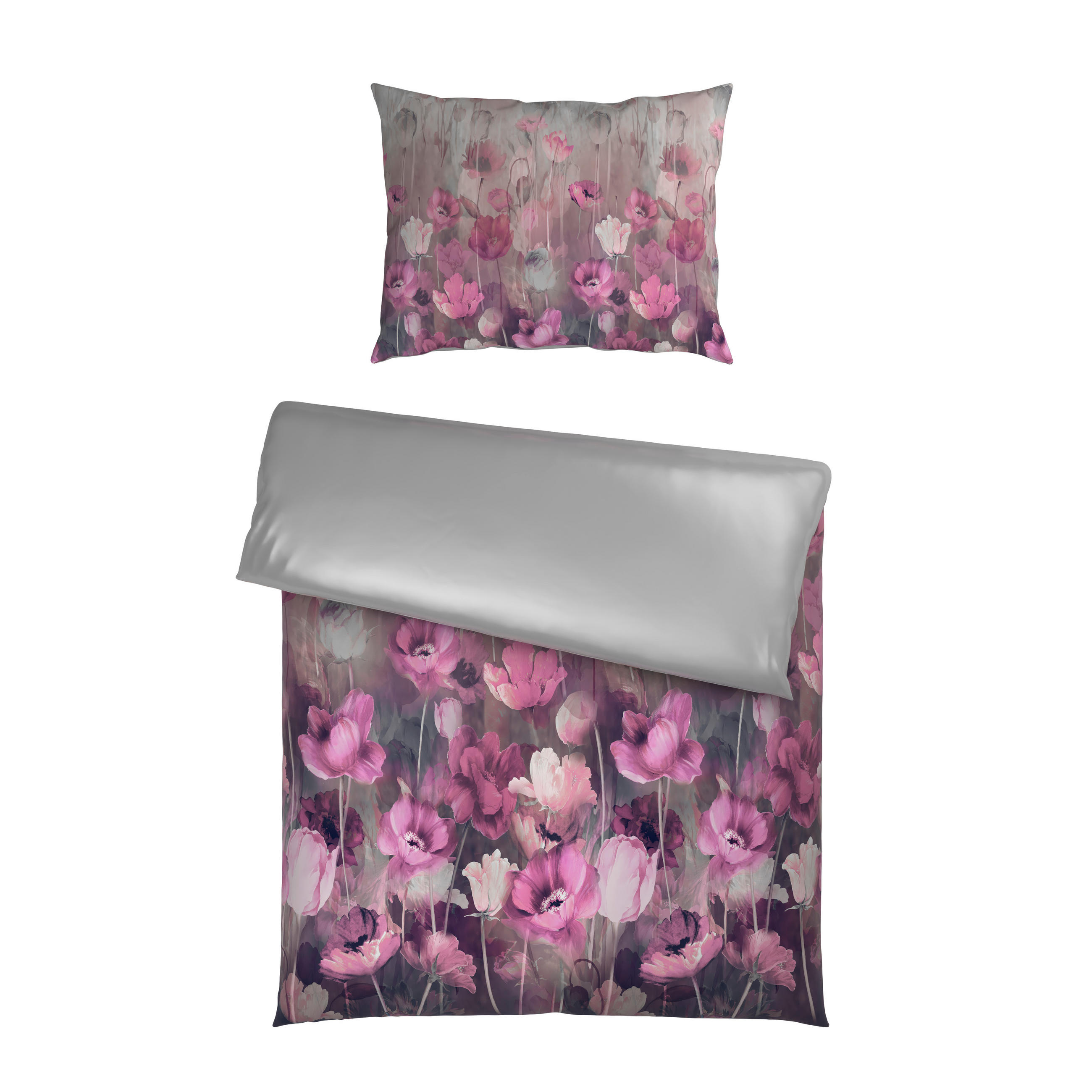 POSTELJINA S DVA LICA 140/200 cm   - siva, tekstil (140/200cm) - Esposa