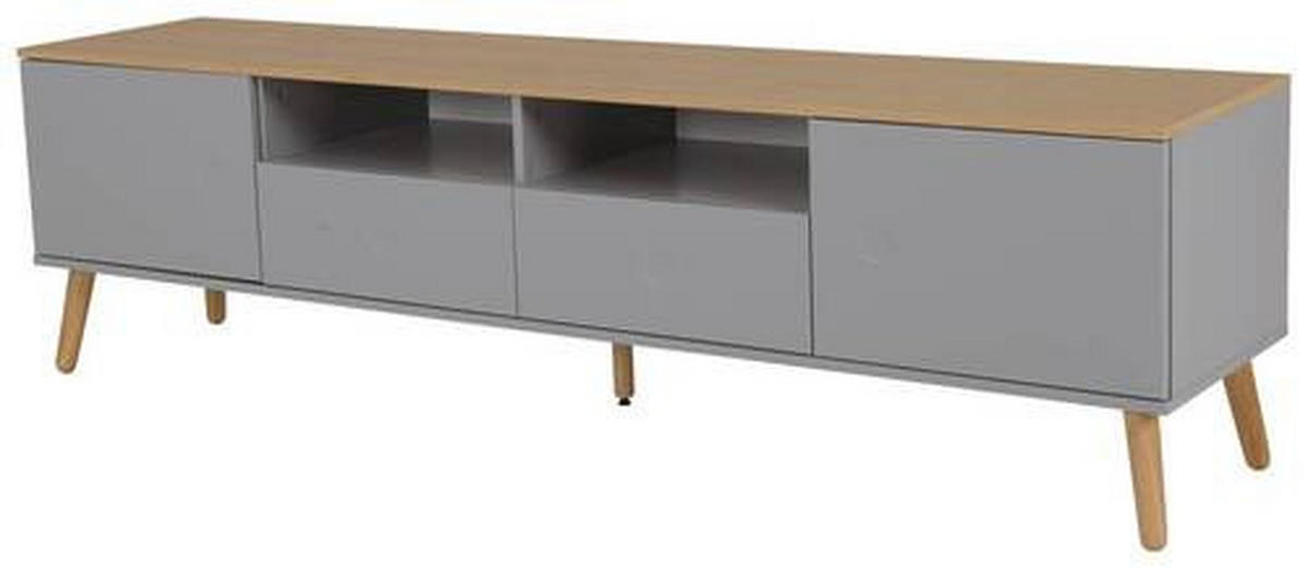 TV-ELEMENT - Eichefarben/Grau, MODERN, Holz/Holzwerkstoff (192/54/43cm)