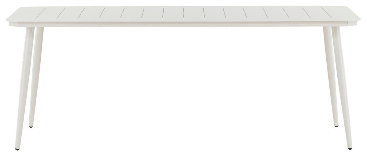 UTEBORD metall rektangulär  - beige, Klassisk, metall (200/90/75cm) - Gardenson