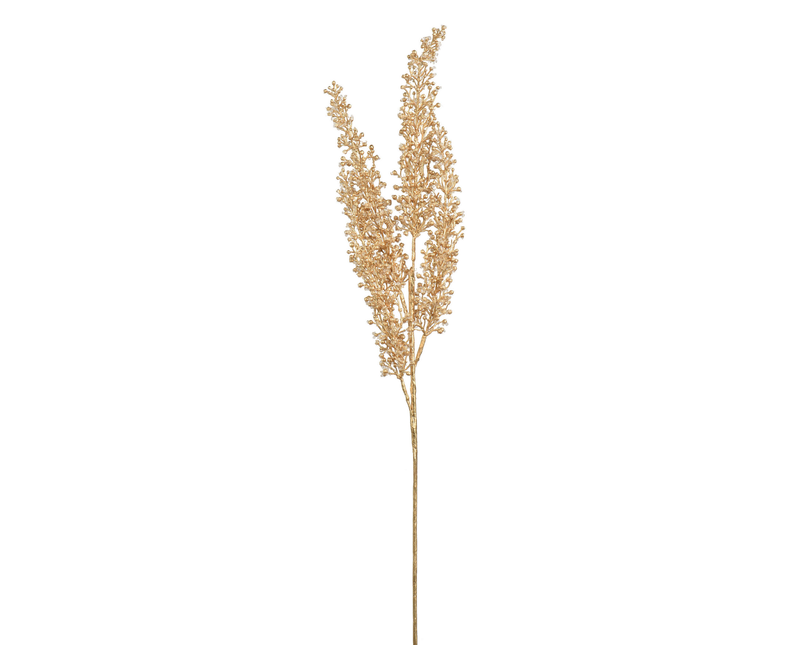KUNSTBLUME - Goldfarben, Basics, Kunststoff (29/5/75cm) - Ambia Home