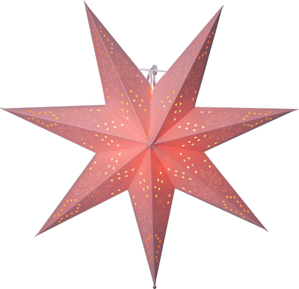 LED-DEKOLEUCHTE 54/16/54 cm   - Pink/Weiß, Basics, Papier/Metall (54/16/54cm) - Eglo