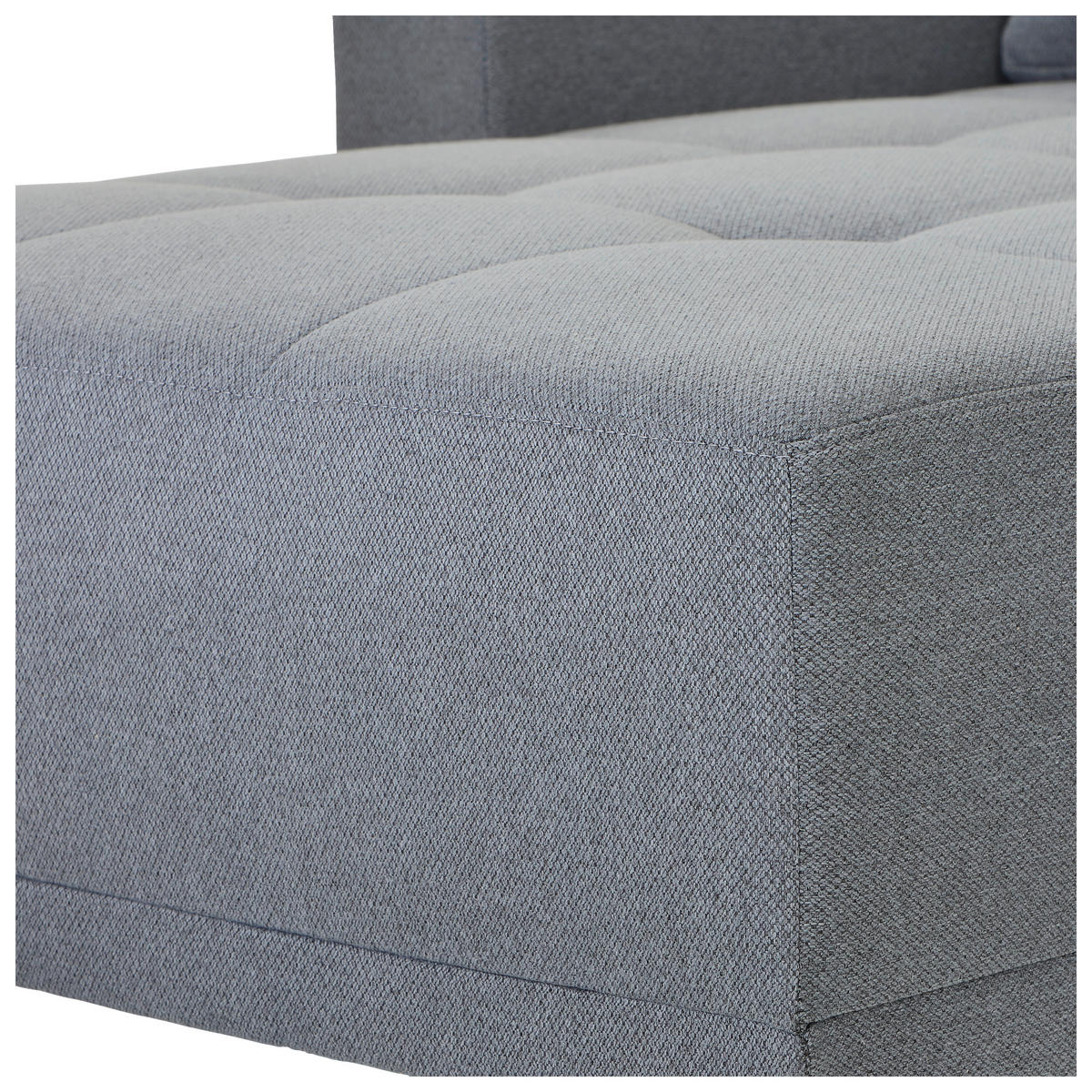 ECKSOFA Grau Webstoff  - Schwarz/Grau, MODERN, Holz/Textil (213/157cm) - Ti'me