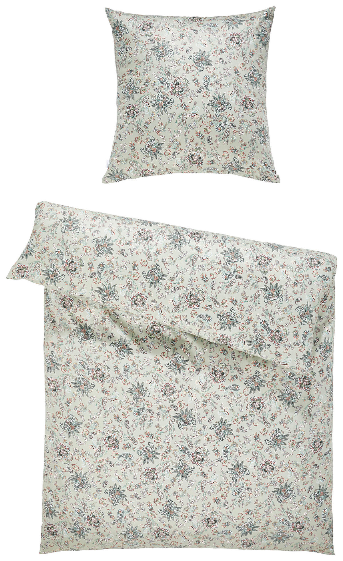 BETTWÄSCHE Satin 135/200 cm  - Grün, KONVENTIONELL, Textil (135/200cm) - Estella