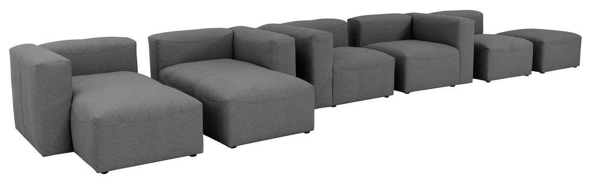 ECKELEMENT Flachgewebe  - Anthrazit, Design, Kunststoff/Textil (100/73/100cm) - Max Winzer