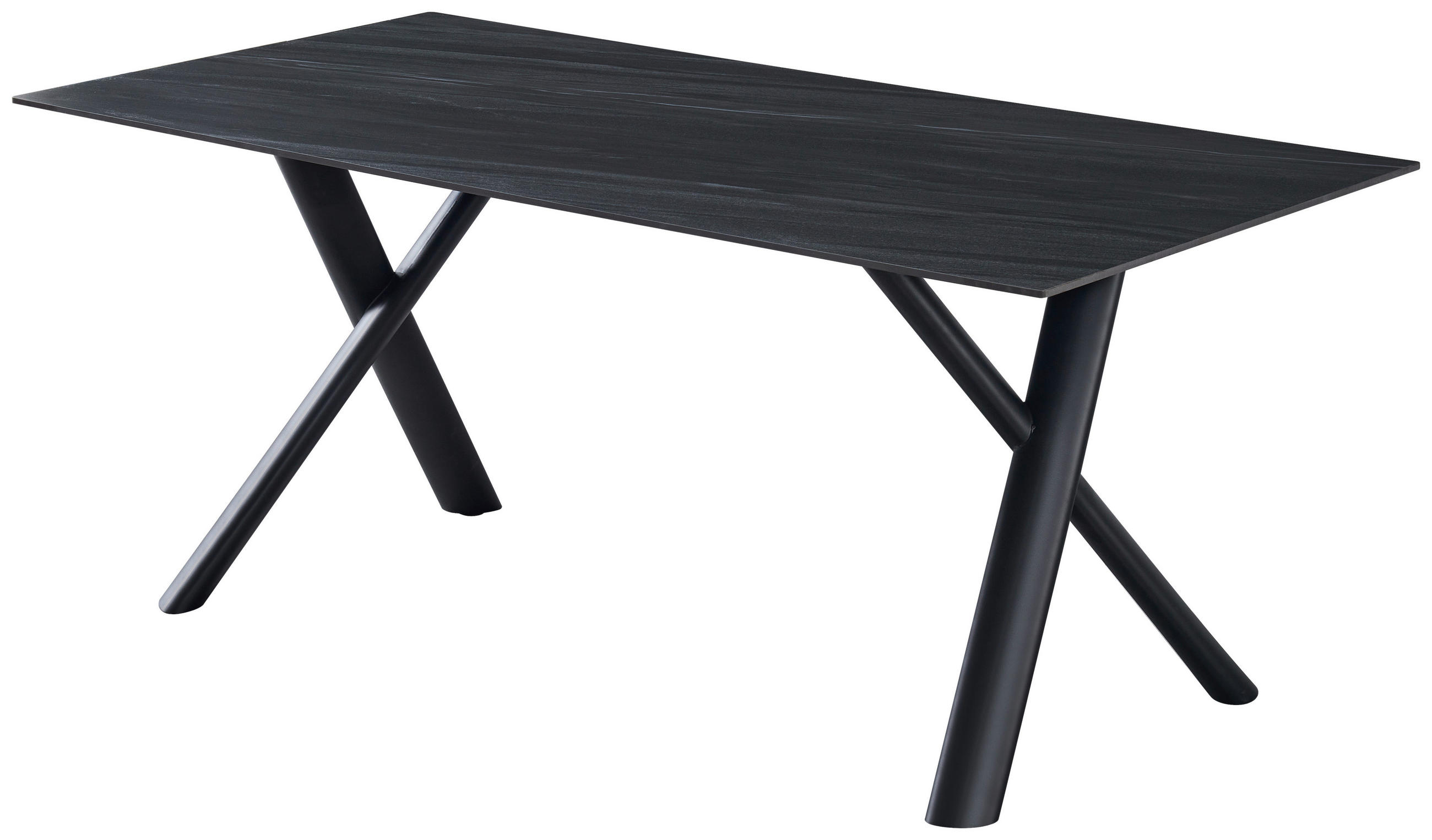Livetastic JÍDELNÍ STŮL, černá, tmavě šedá, 180/90/76 cm