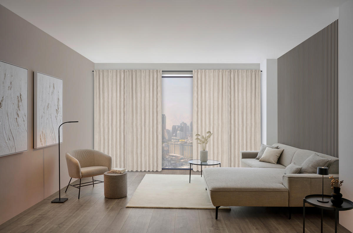 FERTIGVORHANG  black-out (lichtundurchlässig)   135/245 cm  - Taupe, Basics, Textil (135/245cm) - Dieter Knoll