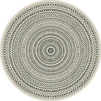 OUTDOORTEPPICH 160 cm Naturfarben, Schwarz  - Schwarz/Naturfarben, Design, Textil (160cm) - Novel