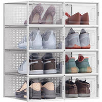 KRABICE NA BOTY, 33,3/14/23 cm - průhledné, Basics, plast (33,3/14/23cm)