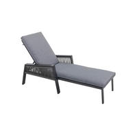 LEŽALJKA  svijetlo siva  metal, tekstil      - svijetlo siva, Design, metal/tekstil (74/100/54/171/201cm) - Amatio