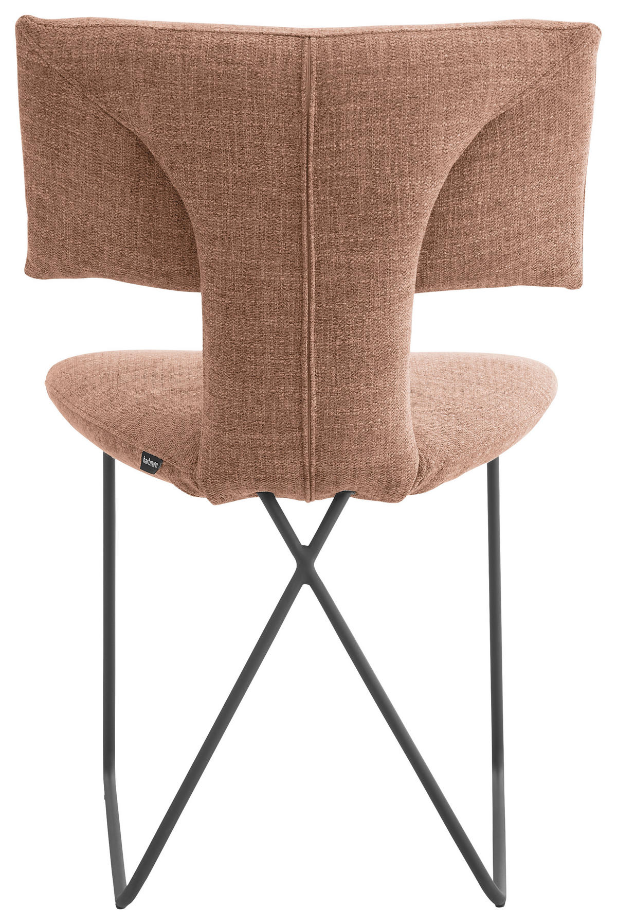 STUHL  in Eisen Webstoff Metall, Textil  - Anthrazit/Kupferfarben, Design, Textil/Metall (57/87/67cm) - Johann Jakob