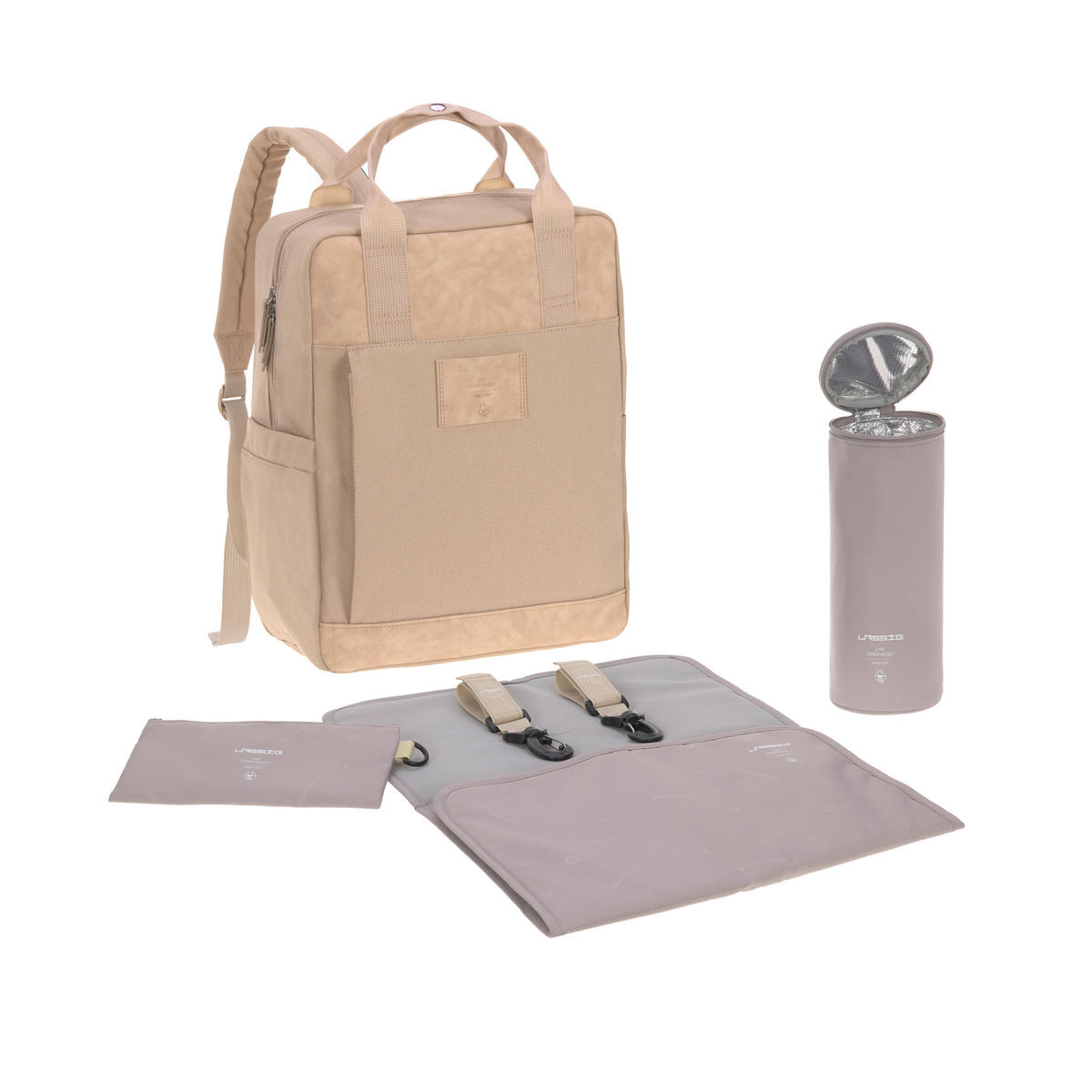 WICKELRUCKSACK  - Beige, Basics, Textil (28,5/14/38cm) - Lässig