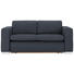 SCHLAFSOFA in Textil Blau - Blau/Silberfarben, KONVENTIONELL, Kunststoff/Textil (190/83/98cm) - Carryhome SCHLAFSOFA in Textil Blau - Blau/Silberfarben, KONVENTIONELL, Kunststoff/Textil (190/83/98cm) - Carryhome