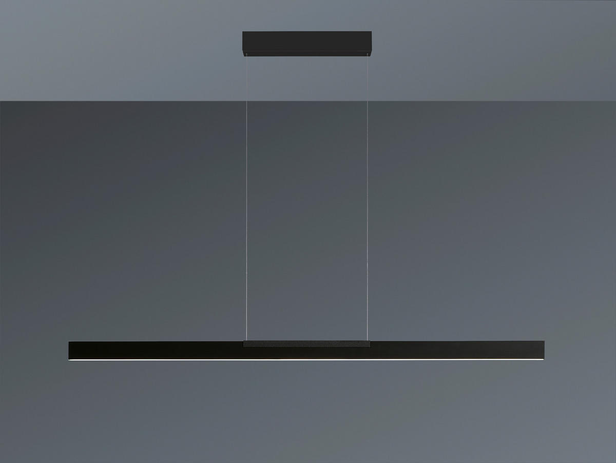 LED-HÄNGELEUCHTE Modus 132/1/150 cm  - Schwarz, Design, Metall (132/1/150cm) - BOPP
