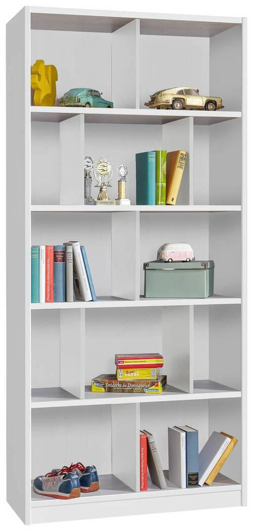 REGAL  90/197/38 cm Weiß  - Weiß, KONVENTIONELL, Holzwerkstoff (90/197/38cm) - Carryhome