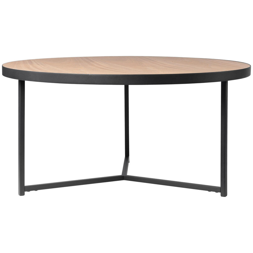 Thumbnail - Mid.you Couchtisch, Schwarz, Esche, Holz, Metall, Holzwerkstoff, Esche, furniert, rund, eckig, 80x40x80 cm, einfacher Au...