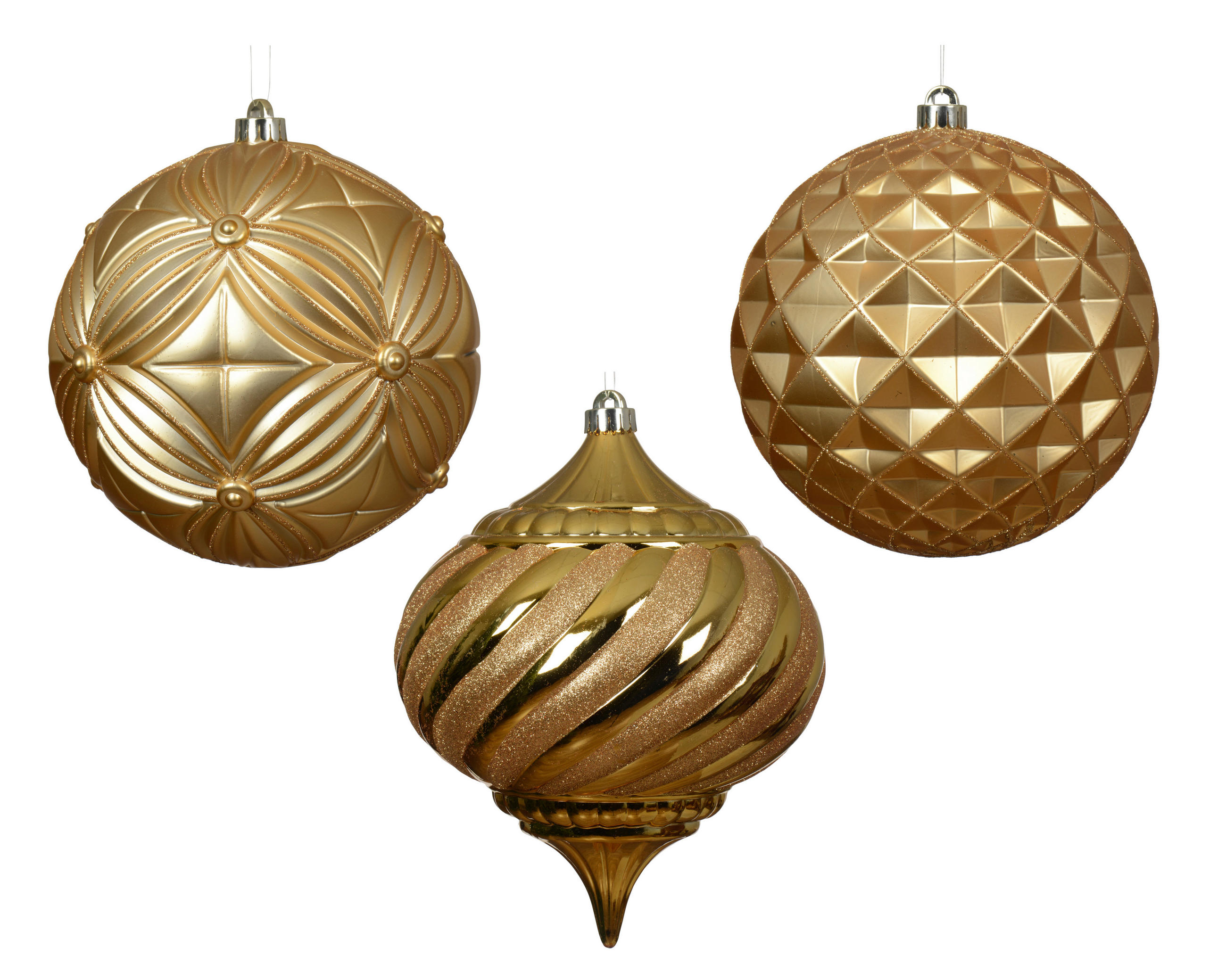 CHRISTBAUMKUGEL 20/20/20 cm  - Goldfarben, LIFESTYLE, Kunststoff (20/20/20cm)