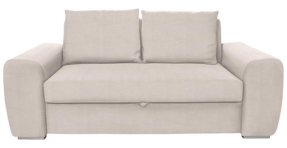 SCHLAFSOFA in Beige  - Chromfarben/Beige, Design, Holz/Textil (199/92/97cm) - Hom`in