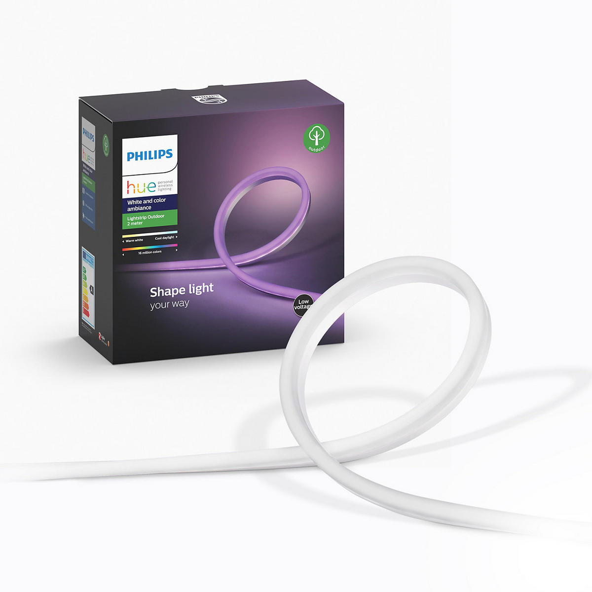 LED-STRIP White & Color Ambiance Lightstrip Outdoor 2m 487 cm   - Transparent, Design, Kunststoff (487cm) - Philips HUE