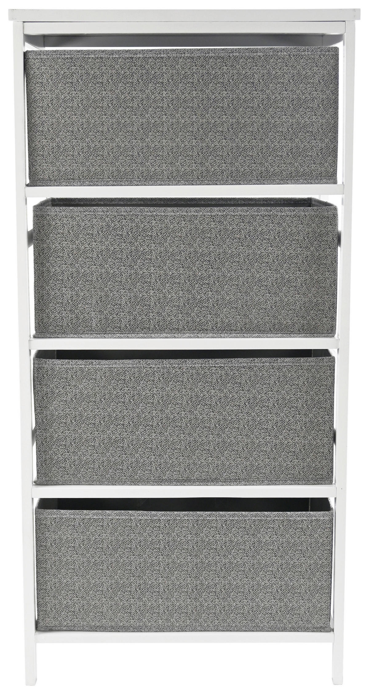 REGAL  46/94/30 cm Grau, Weiß  - Weiß/Grau, Basics, Karton/Holz (46/94/30cm) - Carryhome