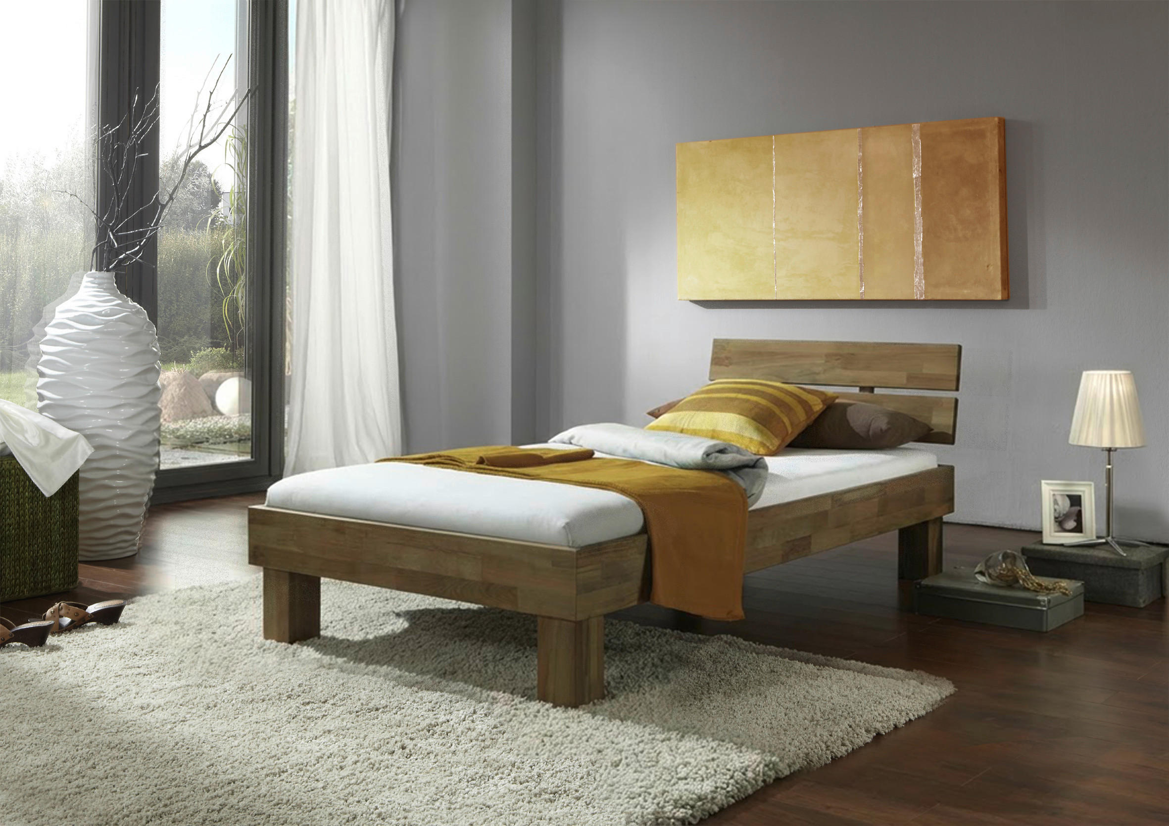FUTONBETT 90/200 cm  Eichefarben   - Eichefarben, Modern, Holz (90/200cm) - MID.YOU