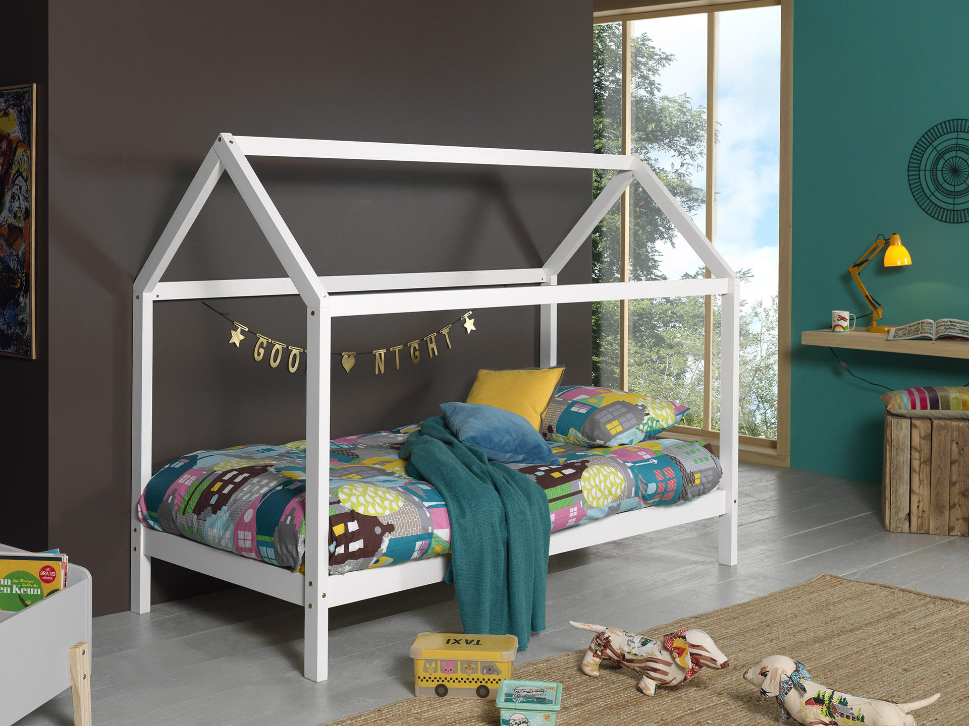 Vipack Hausbett Weiß 200x90 cm