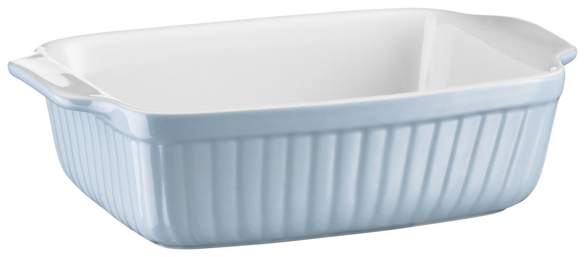 AUFLAUFFORMENSET  2-teilig  - Hellblau, Basics, Keramik (33/8/24cm) - Mäser