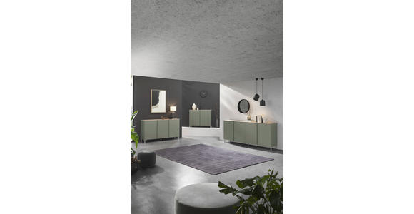 SIDEBOARD  in 120,2/89/43 cm  - Eichefarben/Schwarz, Design, Holzwerkstoff/Kunststoff (120,2/89/43cm) - Voleo