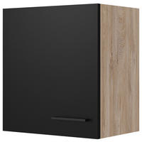 KÜCHENOBERSCHRANK 50/54,8/32 cm  in Schwarz, Eichefarben  - Eichefarben/Schwarz, KONVENTIONELL, Holzwerkstoff/Metall (50/54,8/32cm) - FlexWell