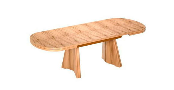 COUCHTISCH Kernbuche furniert oval Buchefarben 125-165,5/71/54-73 cm  - Buchefarben, KONVENTIONELL, Holz (125-165,5/71/54-73cm) - Venda