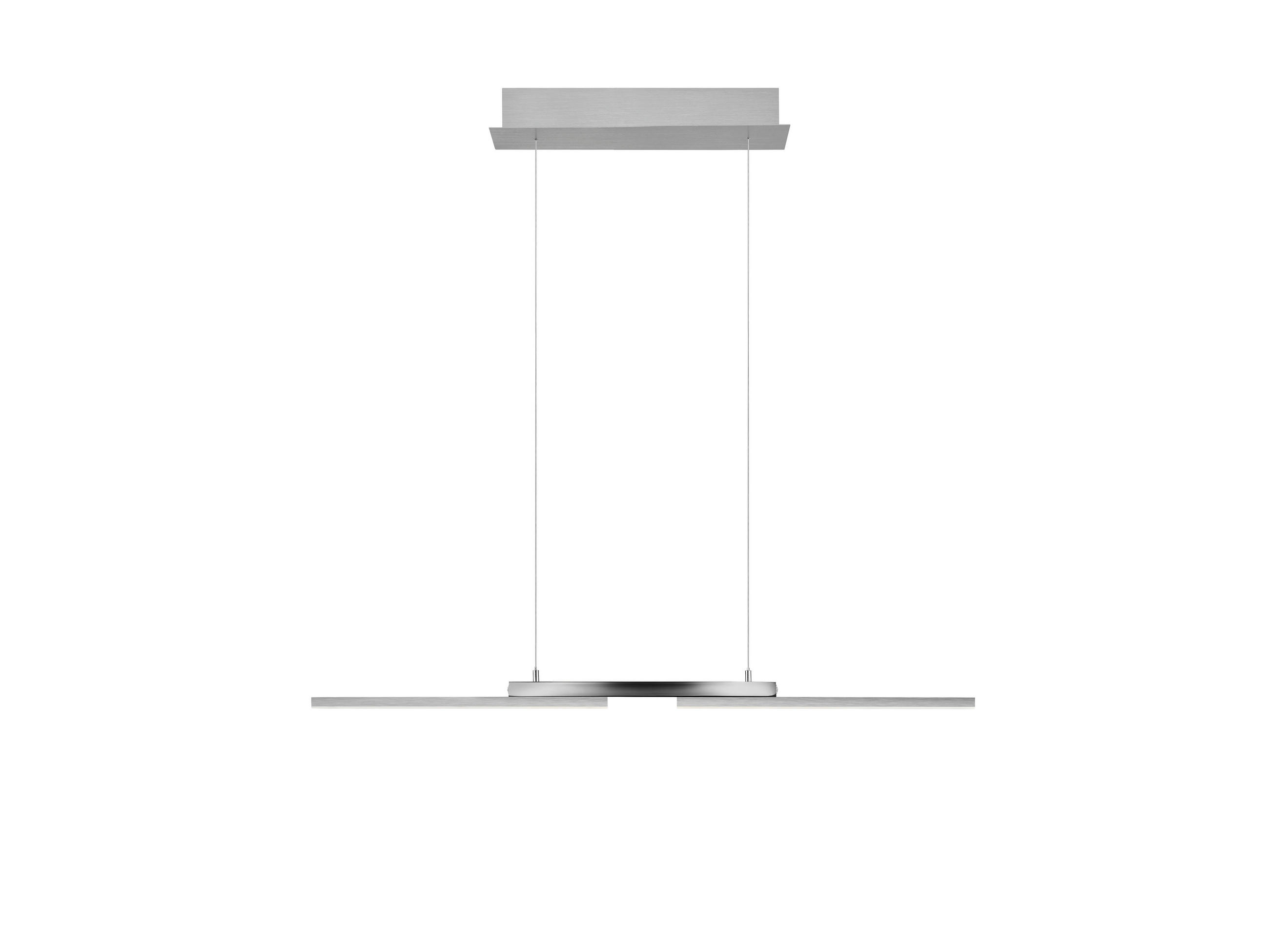 LED-HÄNGELEUCHTE MORE 87/13/150 cm   - Nickelfarben, Design, Metall (87/13/150cm) - Hell