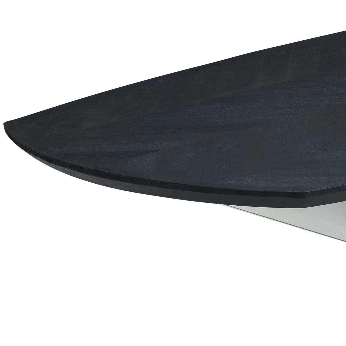 Masă din lemn, metal, 180/100/76 cm,   - culoare natur/negru, Modern, lemn/metal (180/100/76cm) - MID.YOU