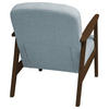 SESSEL Webstoff Dunkelbraun, Pastellblau    - Pastellblau/Dunkelbraun, Natur, Holz/Textil (63/78/78cm) - Livetastic