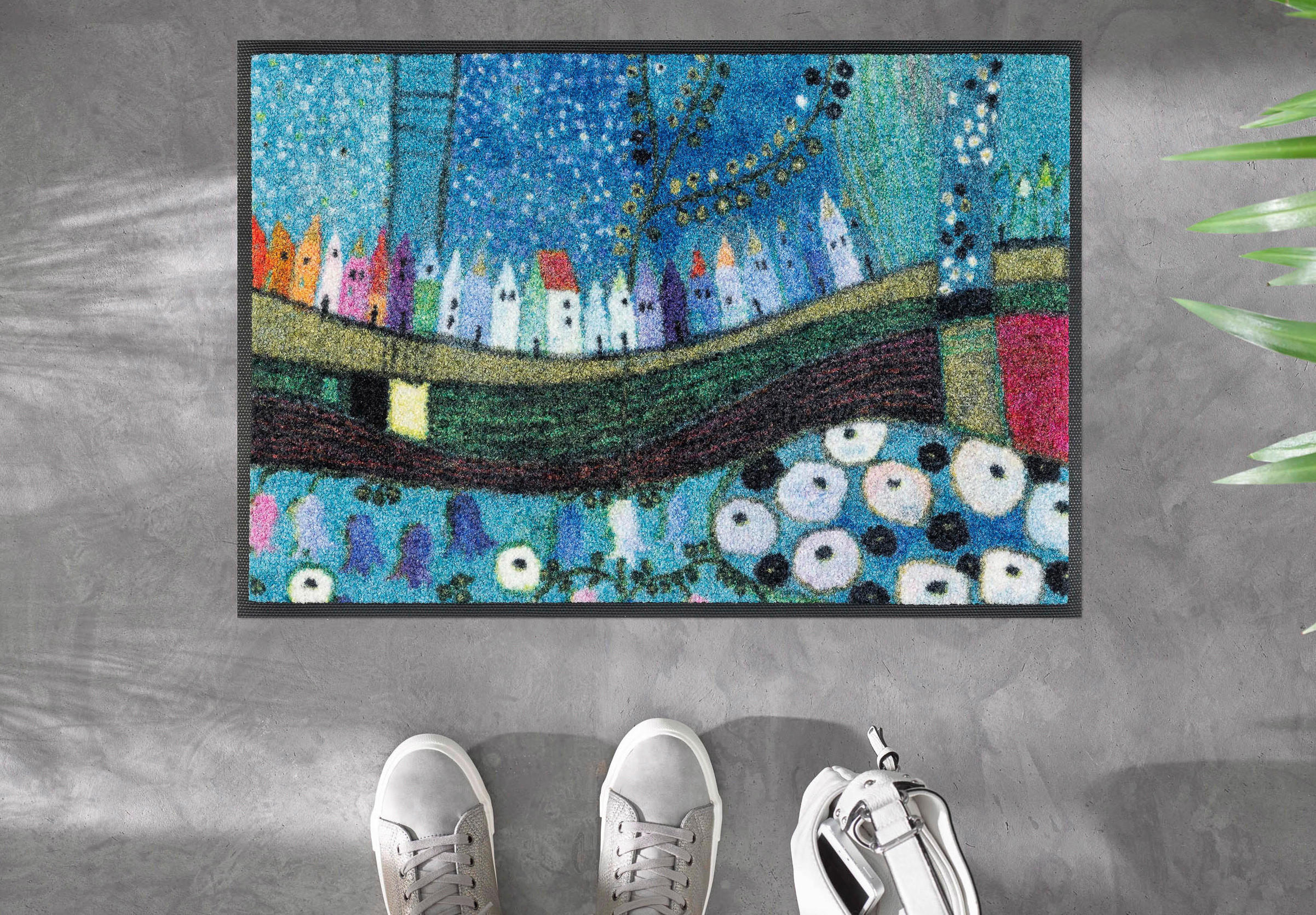 FUßMATTE  40/60 cm  Multicolor  - Multicolor, Trend, Kunststoff/Textil (40/60cm) - wash+dry