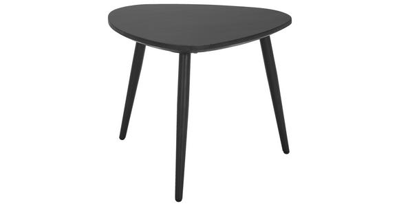 COUCHTISCHSET Akazie vollmassiv 74/68/45 cm Freiform Schwarz - Schwarz, Design, Holz/Metall (74/68/45cm) - Carryhome