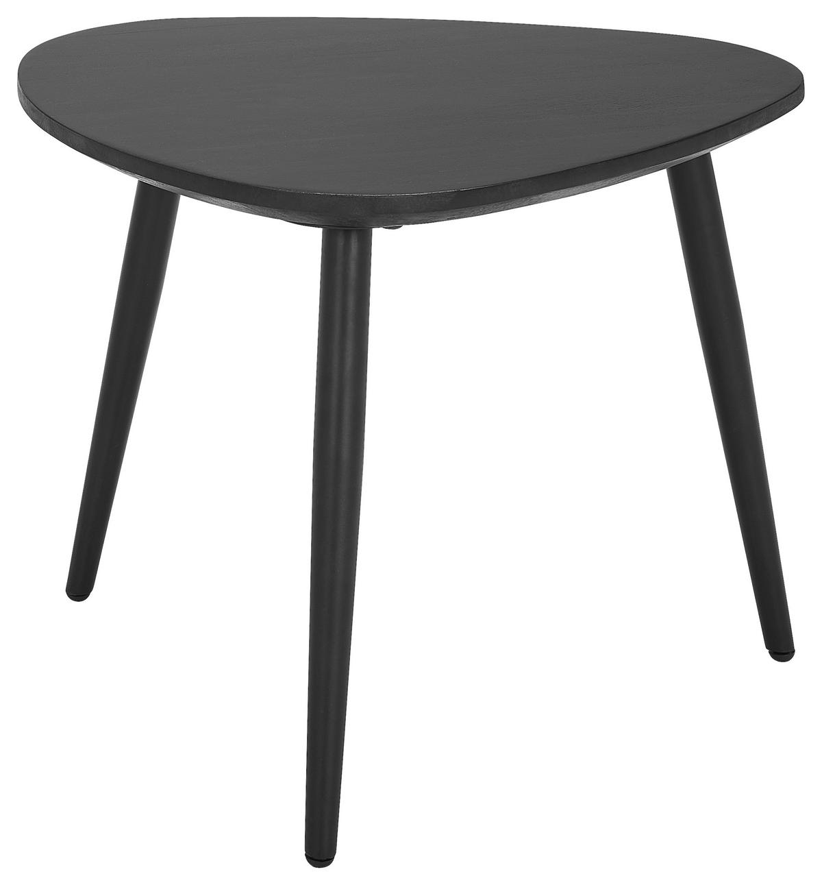 DOHÁNYZÓASZTAL SZETT fa, fém 74/68/45 cm   - fekete, Design, fa/fém (74/68/45cm) - Carryhome
