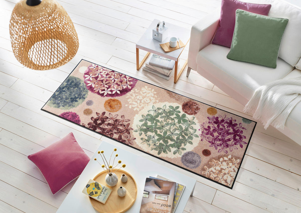 LÄUFER 75/190 cm Hydra Haze Beige  - Beige, Trend, Kunststoff/Textil (75/190cm) - wash+dry