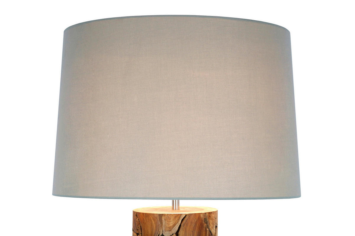 STEHLEUCHTE  35/170/35 cm   - Schwarz/Naturfarben, Design, Holz/Textil (35/170/35cm) - P & B