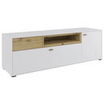 LOWBOARD  in 165/53/49,1 cm  - Eichefarben/Schwarz, MODERN, Holz/Holzwerkstoff (165/53/49,1cm) - Hom`in