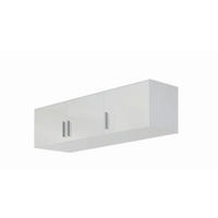 AUFSATZSCHRANK 136/39/54 cm   - Weiss Hochglanz/Weiss, Design, Holzwerkstoff/Kunststoff (136/39/54cm) - Carryhome