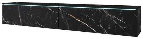 LOWBOARD Vera in 180/30/33 cm - Graphitfarben/Grau, Basics, Holzwerkstoff/Kunststoff (180/30/33cm) - P & B