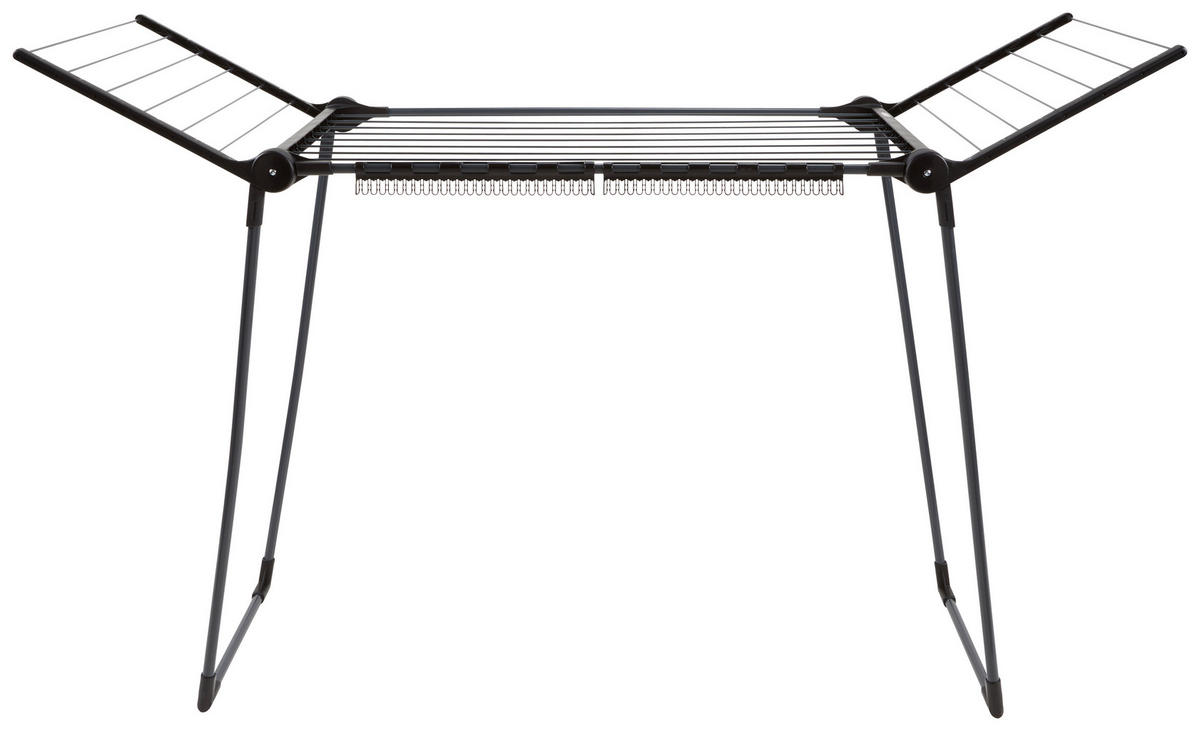 STALAK ZA SUŠENJE RUBLJA - crna, Basics, metal/plastika (157/87/55cm) - Leifheit