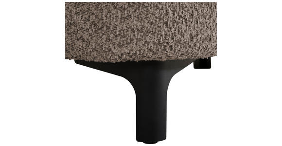 3-SITZER-SOFA  in Chenille Taupe  - Taupe/Schwarz, KONVENTIONELL, Textil/Metall (228/84/99cm) - Carryhome