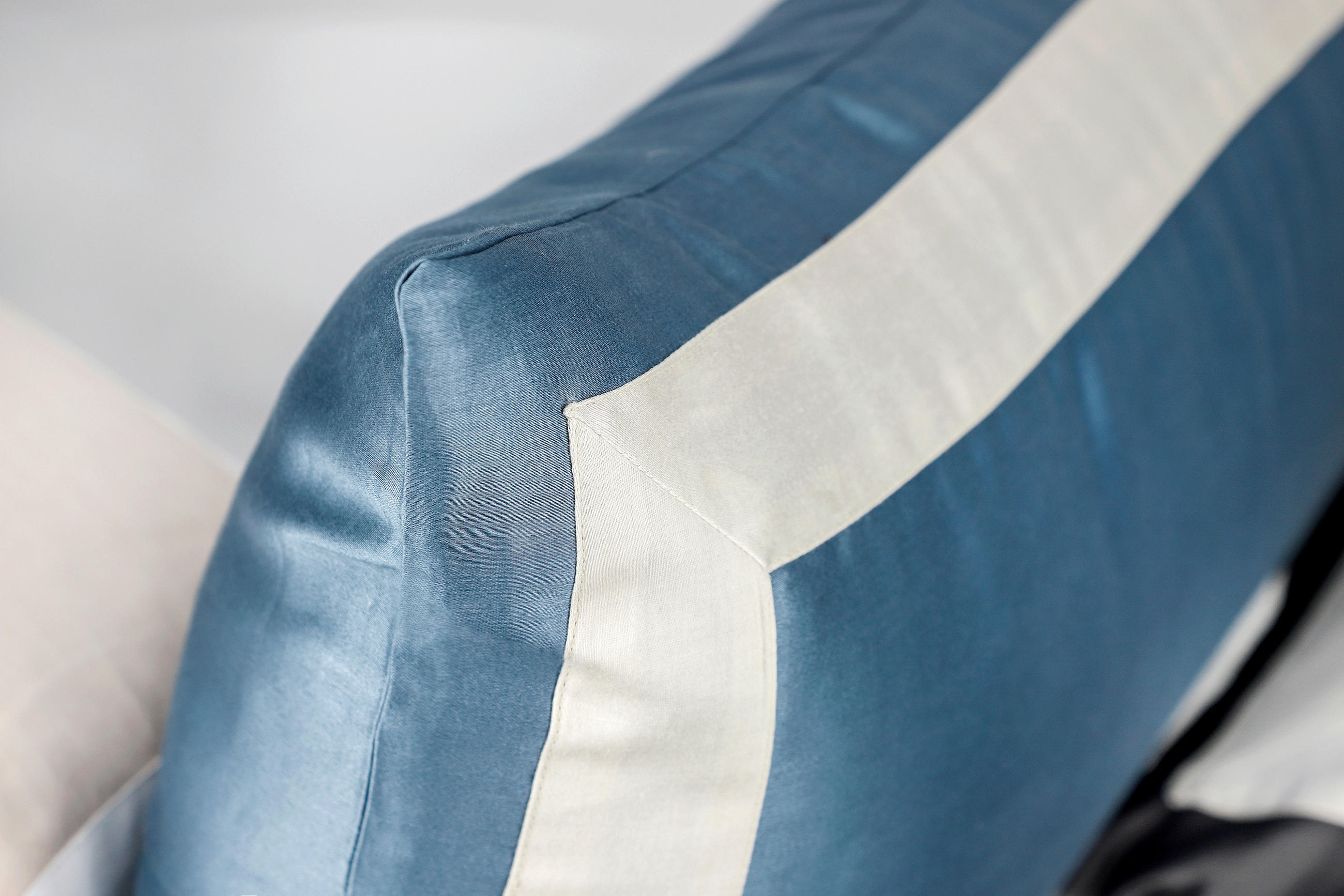 KISSENHÜLLEN-SET Marcel.Remus.Design - Son Vida blau 40/80 cm  - Blau/Weiß, Design, Textil (40/80cm) - Marcel Remus