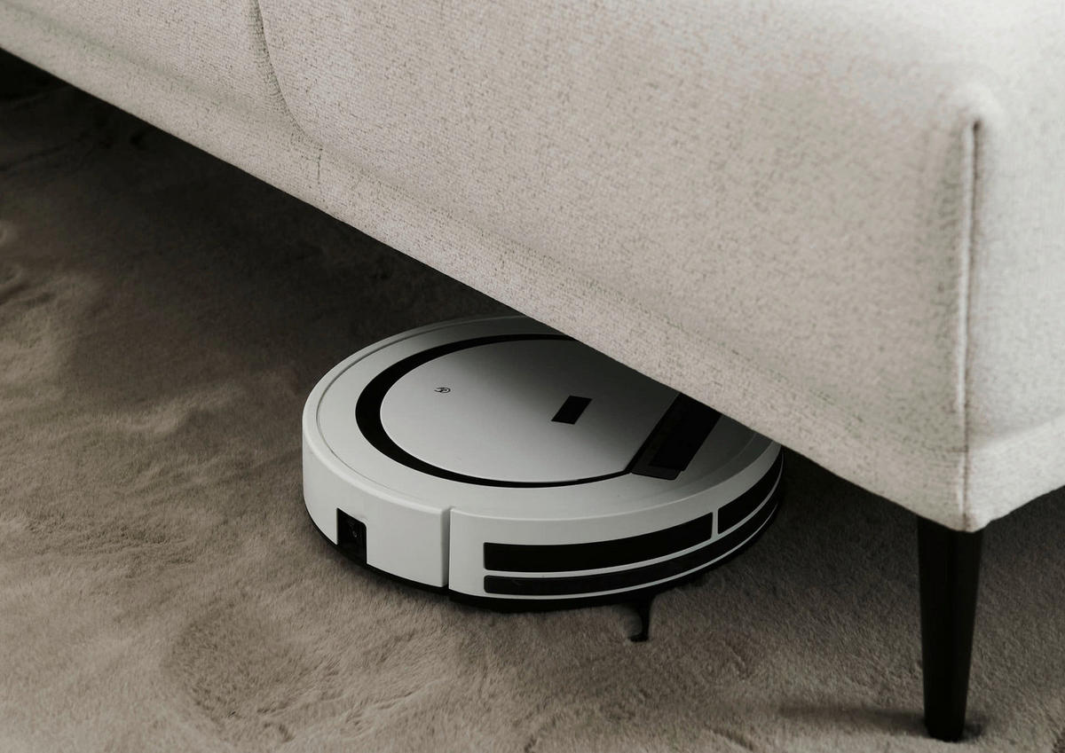 ECKSOFA Dieter Knoll Beige Chenille  - Beige/Schwarz, Design, Textil/Metall (303/254cm) - Dieter Knoll